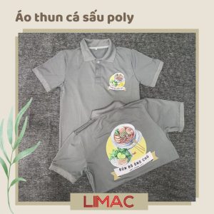 Áo thun cá sấu Poly - Mẫu Quán ăn Bún Bò Ông Chú