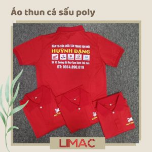 Áo thun cá sấu Poly - Mẫu Sửa xe Huỳnh Đặng