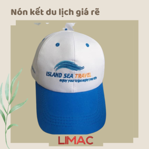 Nón kết du lịch THÊU logo ISLAND SEA TRAVEL