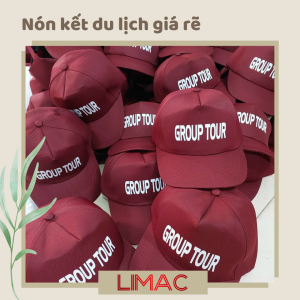 Nón kết du lịch in logo GROUP TOUR