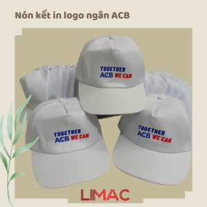 Nón kết in logo ngân hàng ACB