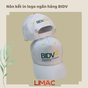 Nón kết in logo ngân hàng BIDV MẪU MỚI