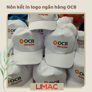 Nón kết in logo ngân hàng OCB TRẮNG