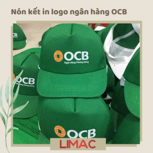 Nón kết in logo ngân hàng OCB XANH LÁ