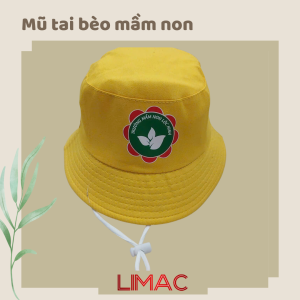 Mũ tai bèo trẻ em mầm non limac (6)