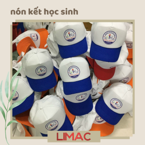 nón kết học sinh in logo trường CẤP 2 ĐÔNG TRẠCH