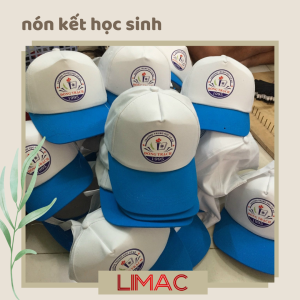 nón kết học sinh in logo trường THCS ĐÔNG TRẠCH