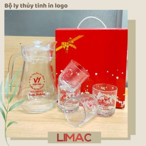 Bộ bình ly in logo Vĩnh Hòa