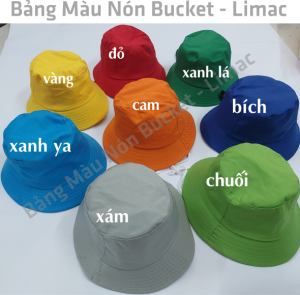 các màu nón bucket trơn có sẵn tại LIMAC