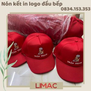 nón kết in logo đầu bếp