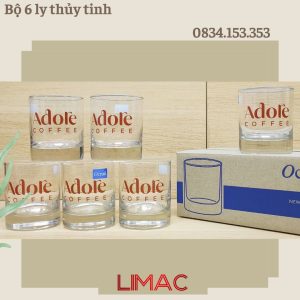 Bộ ly thủy tinh ADORE COFFEE