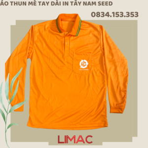 Áo thun tay dài in logo Tây Nam Seed