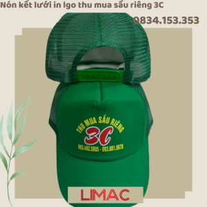 nón kết lưới thun mua sầu riêng 3C