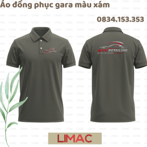 Áo thun Gara Auto màu xám