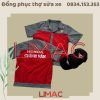 Áo bảo hộ lao động sửa chữa xe máy in logo Chính Vân