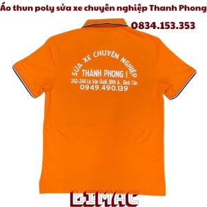 áo thun poly sửa xe chuyên nghiệp Thành Phong