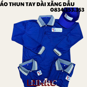 Nón kết lưới, áo tay dài xăng dầu Trường Thịnh