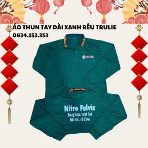 áo thun tay dài trulie màu xanh