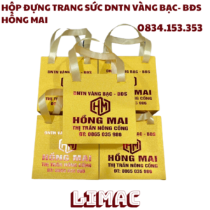 HỘP ĐỰNG TRANG SỨC DNTN VÀNG BẠC- BĐS HỒNG MAI