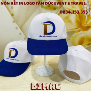 NÓN KẾT IN LOGO TÂM ĐỨC ENVENT & TRAVEL