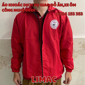 ÁO KHOÁC DỊCH VỤ GIAO ĐỒ ĂN,XE ÔM CÔNG NGHỆ GODI