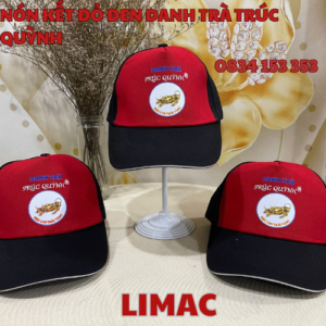 NÓN KẾT ĐỎ ĐEN DANH TRÀ TRÚC QUỲNH