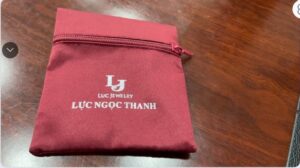 túi lụa dây kéo