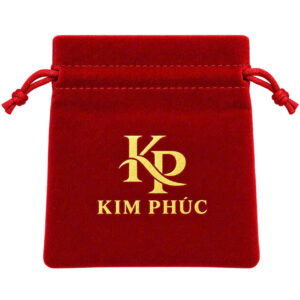 TÚI NHUNG DÂY RÚT MÀU ĐỎ