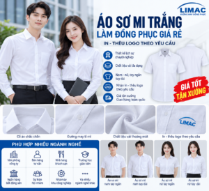 áo sơ mi trắng may số lượng ít