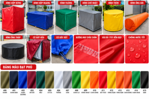 Xưởng LIMAC nhận may bạt trùm hàng có dây kéo, bạt phủ pallet, bạt che máy móc theo kích thước yêu cầu. Nhiều màu sắc, có khoen cố định, giao toàn quốc.